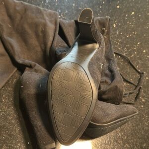 Over the knee heeled boots